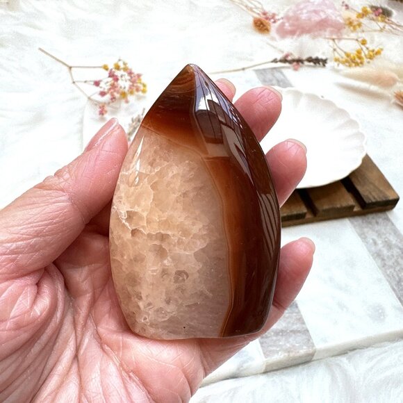 Beautiful Small Carnelian Free Form/Flame - Picture 2 of 8